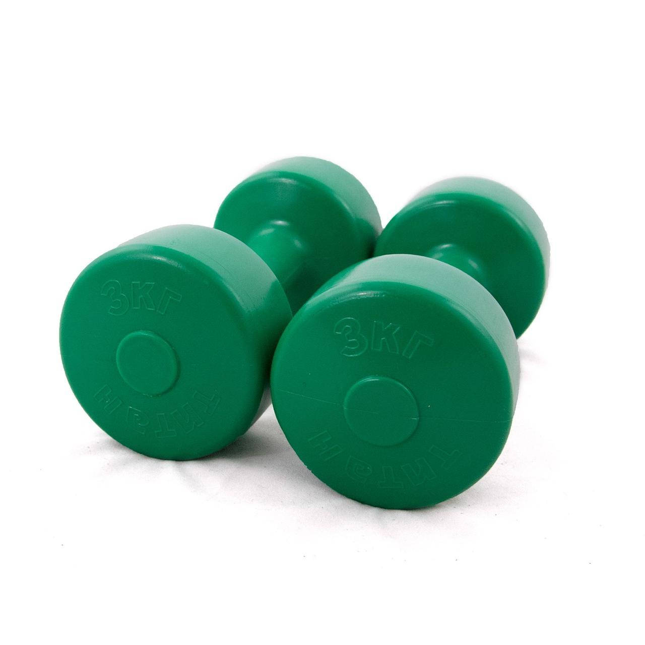 Гантели спортивные 3 кг (1шт) УЦЕНКА, Зелёный 
Гантели спортивные 3 кг (1шт) УЦЕНКА, Зелёный