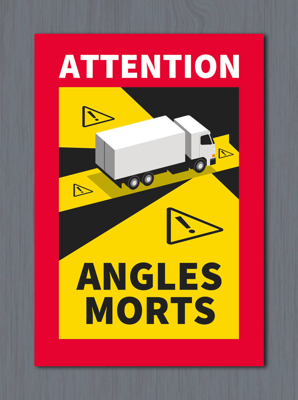 Наклейка на грузовой автомобиль "Слепая зона" (для Франции) 17*25 см
Наклейка на грузовой автомобиль "Слепая зона" (для Франции) 17*25 см