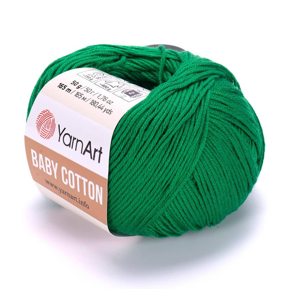 YarnArt Baby Cotton (Ярн Арт Беби Коттон) № 442 изумруд (Пряжа коттон, нитки для вязания), Изумрудный
YarnArt Baby Cotton (Ярн Арт Беби Коттон) № 442 изумруд (Пряжа коттон, нитки для вязания), Изумрудный