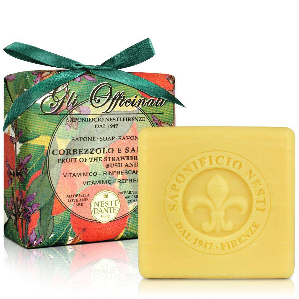 Мыло Nesti Dante Gli Officinali Corbezzolo e Salvia Земляника и Шалфей 200г 
Мыло Nesti Dante Gli Officinali Corbezzolo e Salvia Земляника и Шалфей 200г