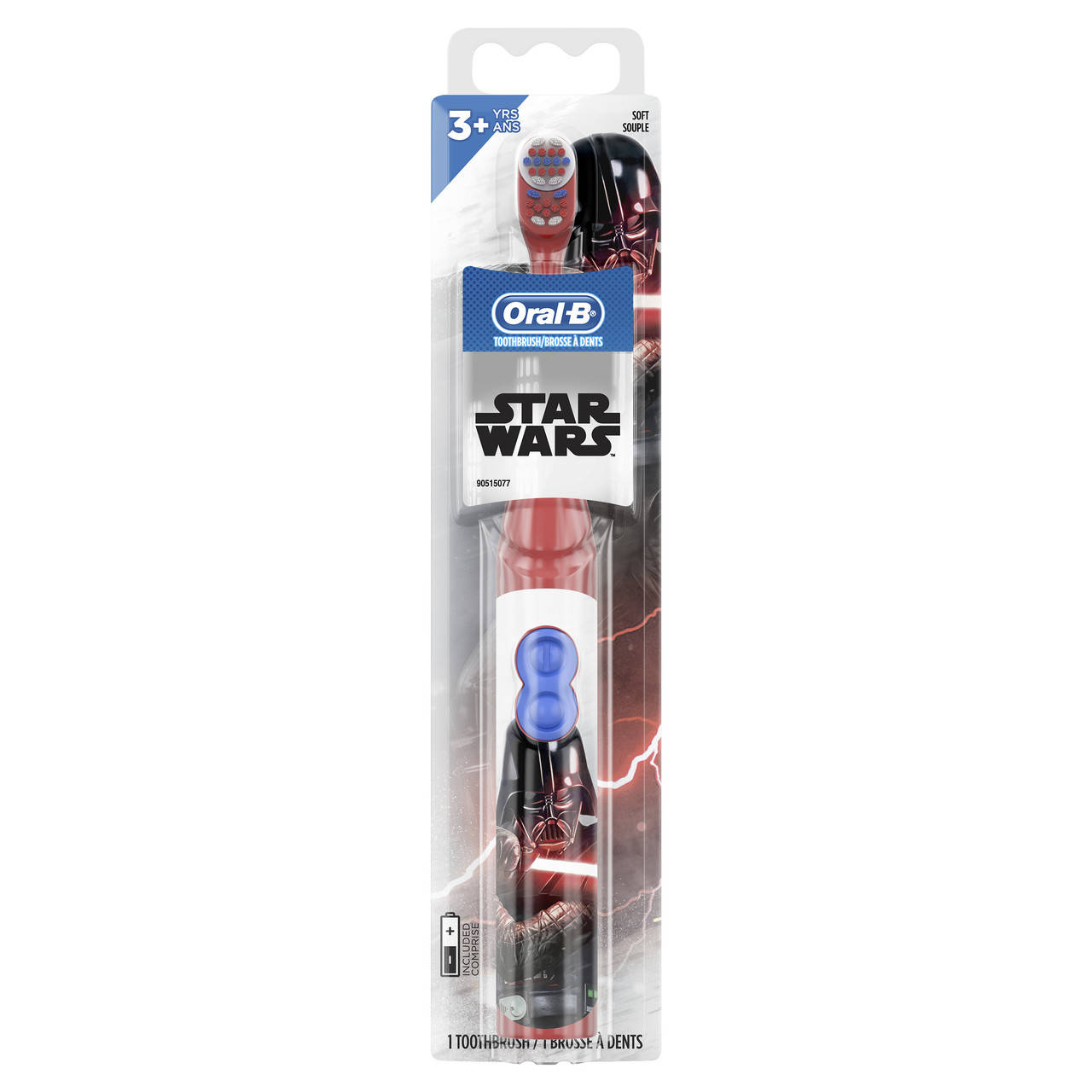 Детская электрическая зубная щетка Braun Oral-B Kid's Star Wars, Дартвейдер Звездные войны Новый дизайн
Детская электрическая зубная щетка Braun Oral-B Kid's Star Wars, Дартвейдер Звездные войны Новый дизайн