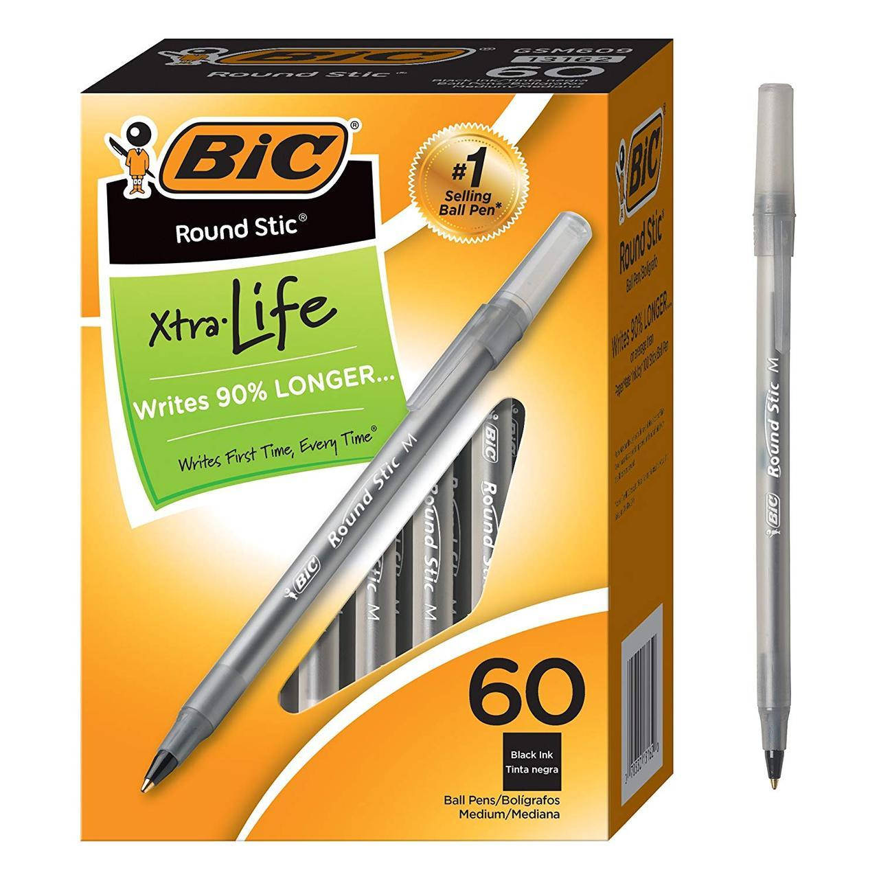 Набор шариковых ручек 60 шт BIC Round Stic Xtra Life Черная масляная (GSM609-Blk) (B0012YVGOW)
Набор шариковых ручек 60 шт BIC Round Stic Xtra Life Черная масляная (GSM609-Blk) (B0012YVGOW)