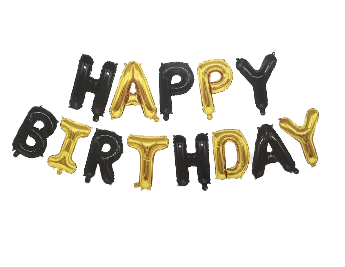 Фольгированные буквы "Happy Birthday" КНР (38 см каждая буква) чёрно-золотые, Розовое золото
Фольгированные буквы "Happy Birthday" КНР (38 см каждая буква) чёрно-золотые, Розовое золото