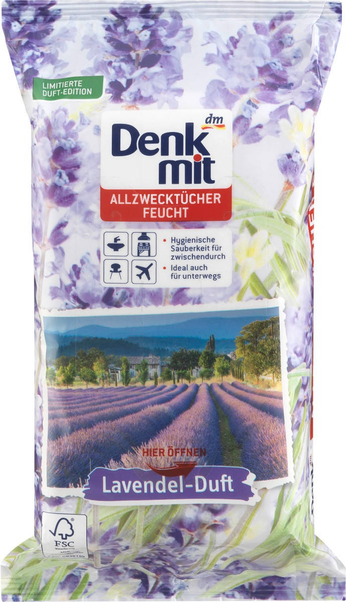 Denkmit Feuchte Allzwecktücher Lavendel влажные салфетки для быстрой очистки Лаванда 50 шт
Denkmit Feuchte Allzwecktücher Lavendel влажные салфетки для быстрой очистки Лаванда 50 шт