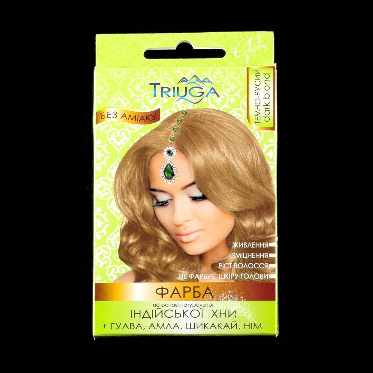 Натуральная краска для волос на основе хны Триюга - цвет темно-русый, 25 г 
Натуральная краска для волос на основе хны Триюга - цвет темно-русый, 25 г