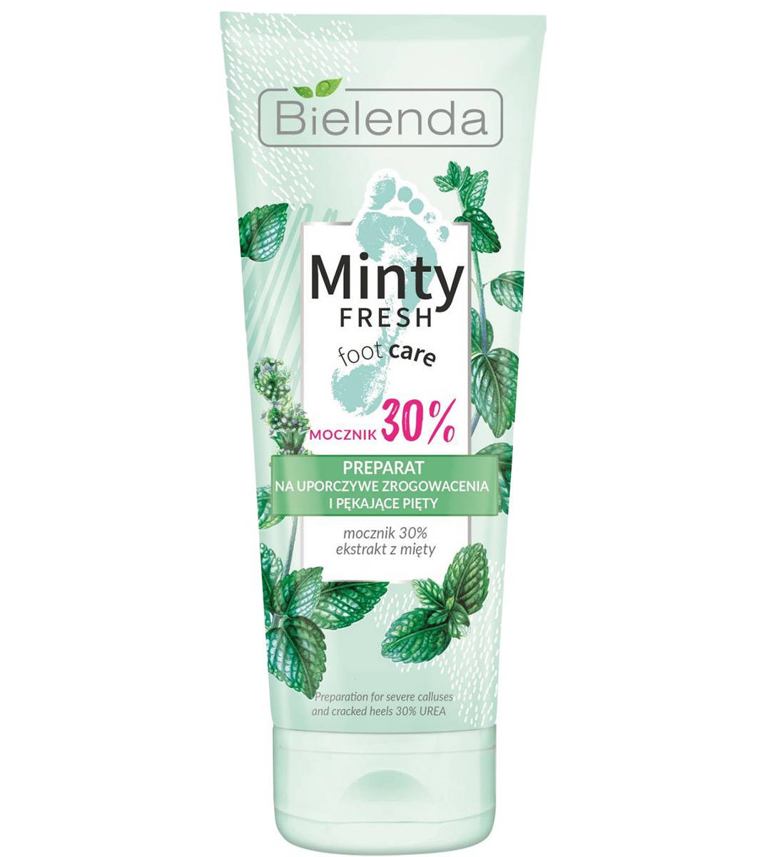 Препарат от сильных ороговений и трескающихся пяток Bielenda Minty Fresh Foot Care Preparation for severe
Препарат от сильных ороговений и трескающихся пяток Bielenda Minty Fresh Foot Care Preparation for severe