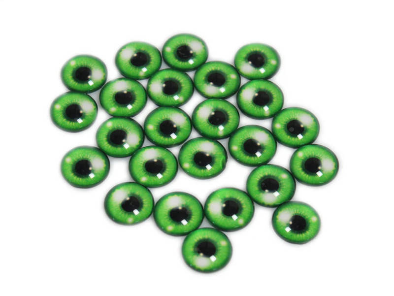 Стеклянные глаза, зеленые 15 мм, пара
Стеклянные глаза, зеленые 15 мм, пара