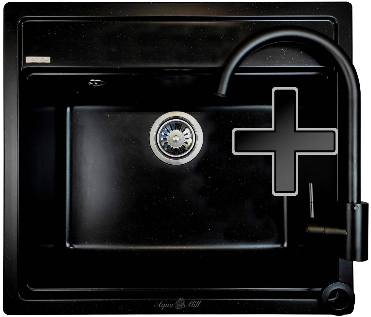 Гранитная мойка для кухни AquaMill TORONTO MAXI черная + Смеситель, Черный
Гранитная мойка для кухни AquaMill TORONTO MAXI черная + Смеситель, Черный