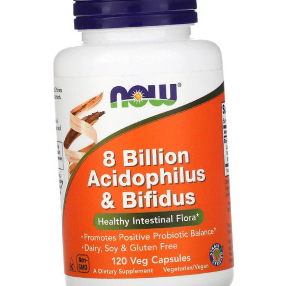 Бифидобактерии Пробиотики NOW Foods 8 Billion Acidophilus Bifidus 120 капсул
Бифидобактерии Пробиотики NOW Foods 8 Billion Acidophilus Bifidus 120 капсул