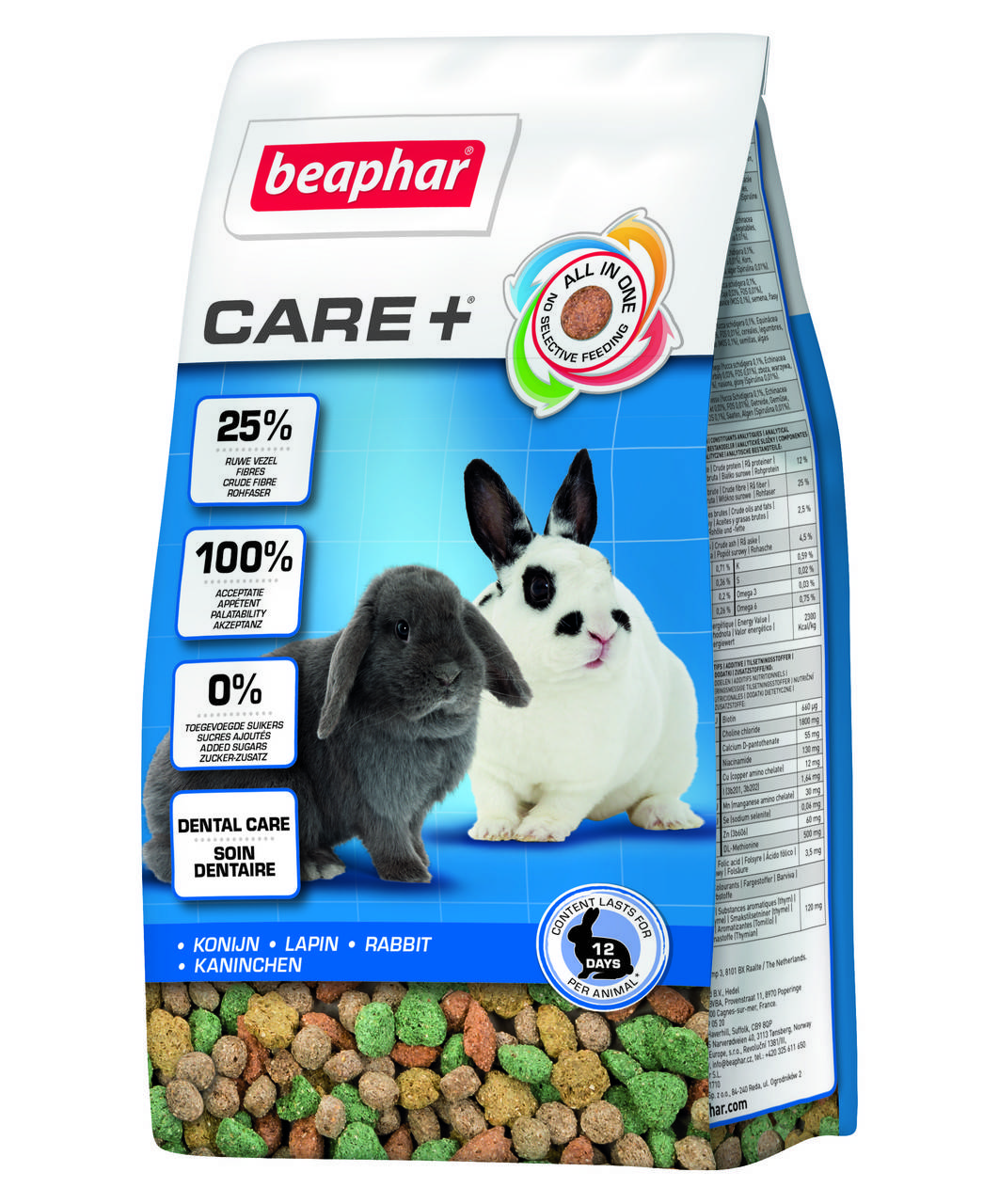 Полноценный корм супер-премиум класса для кроликов CARE + Rabbit 0,7 кг Беафар / Beaphar
Полноценный корм супер-премиум класса для кроликов CARE + Rabbit 0,7 кг Беафар / Beaphar