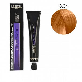 Краска без аммиака L'oreal Professionnel Dia Light 8,34 Светлый блондин золотисто-медный
Краска без аммиака L'oreal Professionnel Dia Light 8,34 Светлый блондин золотисто-медный