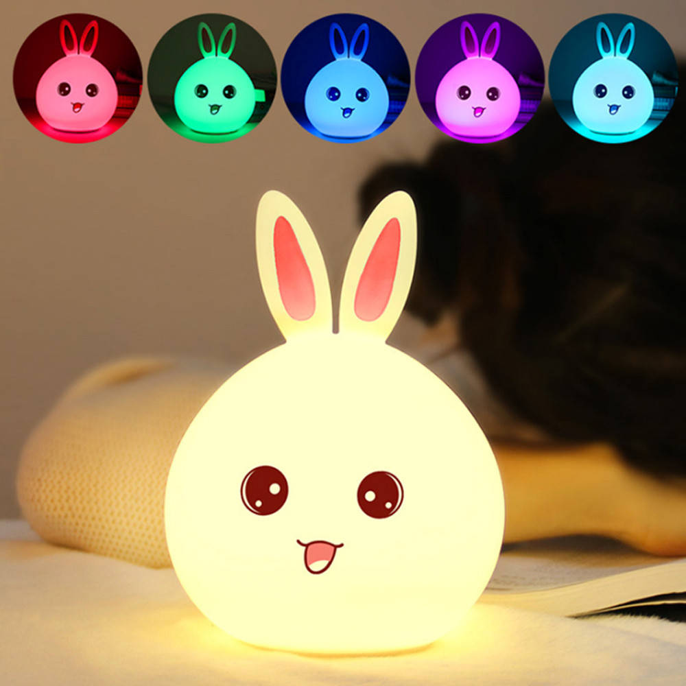 Детский светильник ночник "Зайчик" 7 режимов LED Rabbit Soft Touch силиконовый, Белый
Детский светильник ночник "Зайчик" 7 режимов LED Rabbit Soft Touch силиконовый, Белый