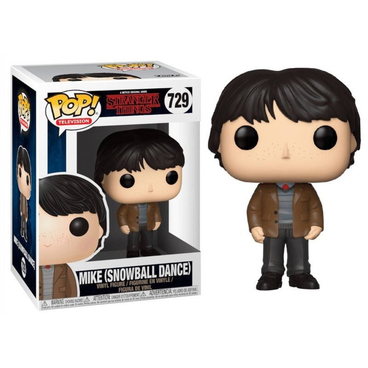 Фигурка Funko Pop Фанко Поп Очень странные дела Майк Бал Stranger Things Mike at Dance 10 см ST M 729
Фигурка Funko Pop Фанко Поп Очень странные дела Майк Бал Stranger Things Mike at Dance 10 см ST M 729