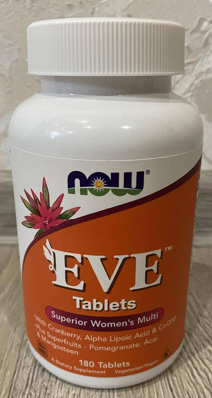 Мультивитамины для женщин Eve Superior Women's Multi - 180 Таблеток - Now Foods (Витамины Ева Нау Фудс) 
Мультивитамины для женщин Eve Superior Women's Multi - 180 Таблеток - Now Foods (Витамины Ева Нау Фудс)