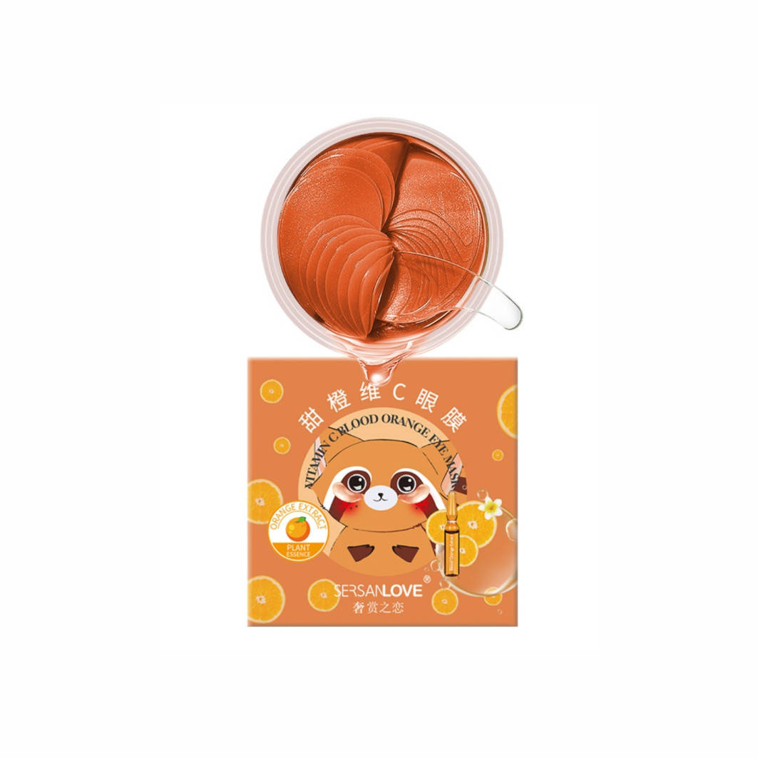 Гидрогелевые патчи для глаз с экстрактом апельсина Sersanlove Vitamin C Blood Orange Eye Mask
Гидрогелевые патчи для глаз с экстрактом апельсина Sersanlove Vitamin C Blood Orange Eye Mask