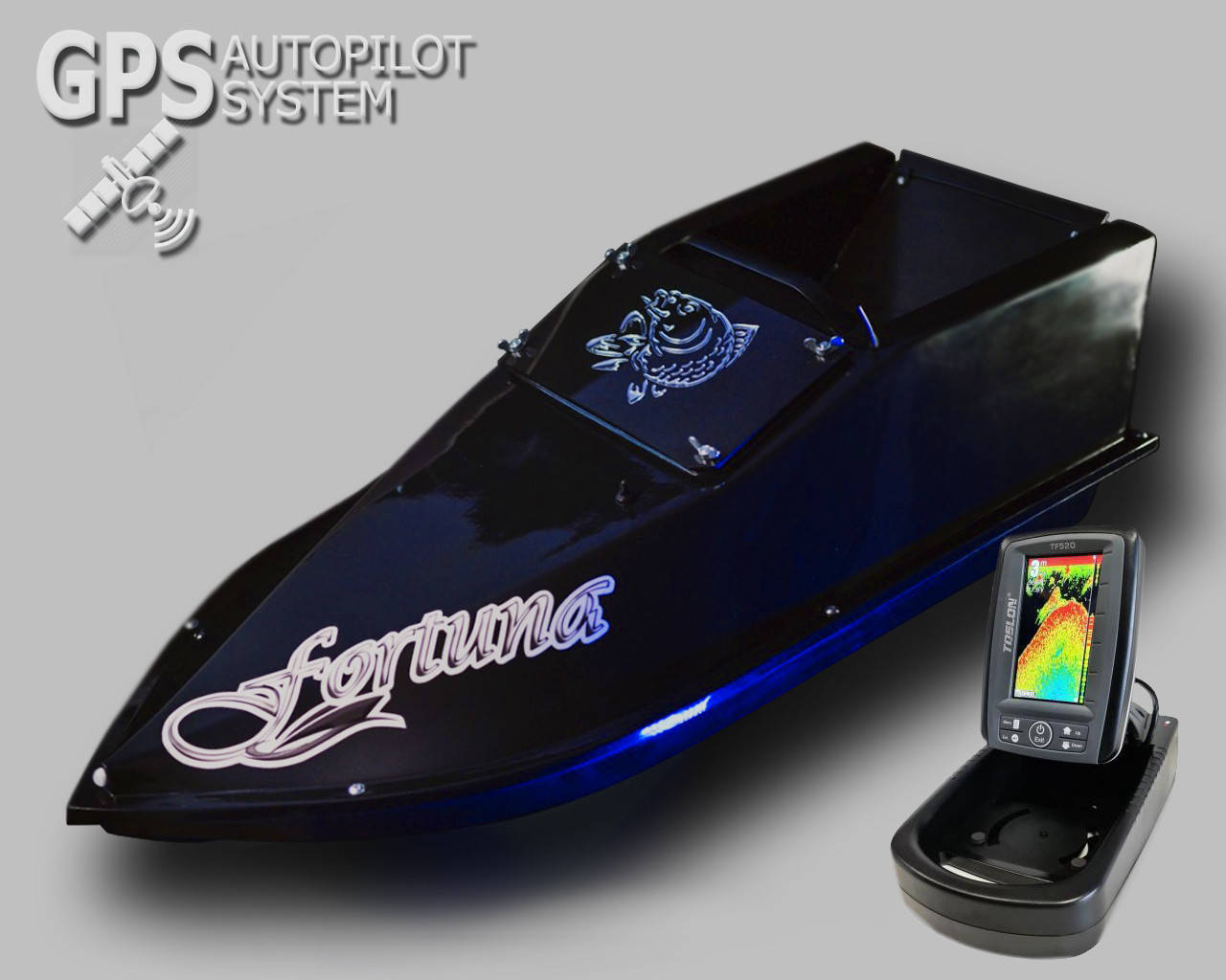 GPS (Maxi Cortex), Эхолот Toslon TF520, Профессиональный кораблик Фортуна (15000 mAh) Черный
GPS (Maxi Cortex), Эхолот Toslon TF520, Профессиональный кораблик Фортуна (15000 mAh) Черный