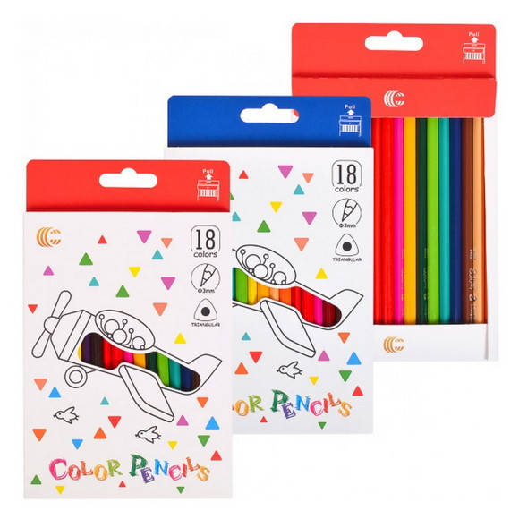 Цветные карандаши "White Gold", Набор 18 цветов, Разные цвета
Цветные карандаши "White Gold", Набор 18 цветов, Разные цвета