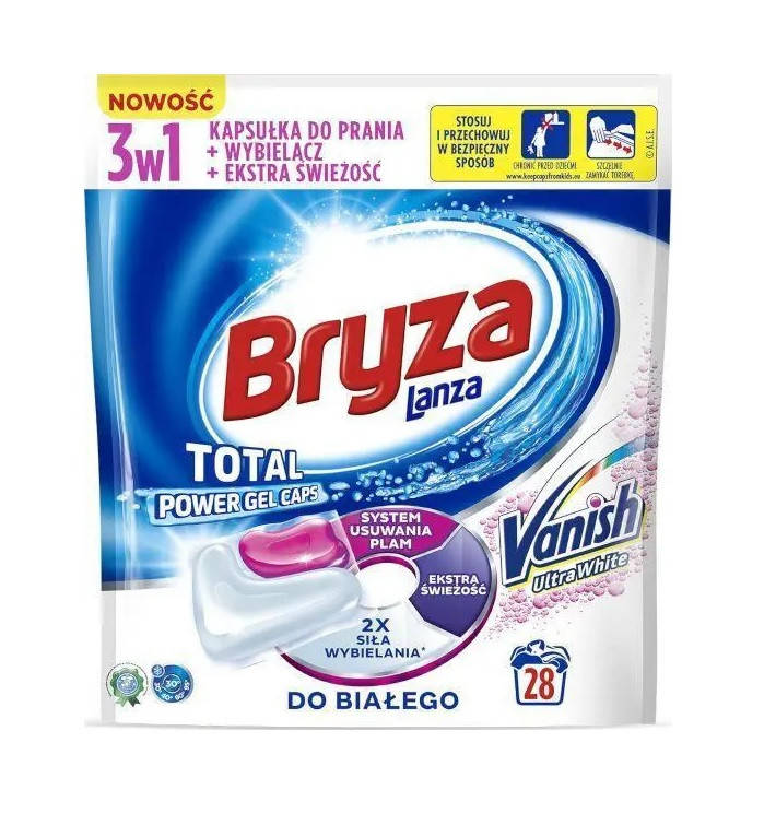 Капсулы для стирки антибактериальные Bryza (Lanza), Vanish 28 шт.