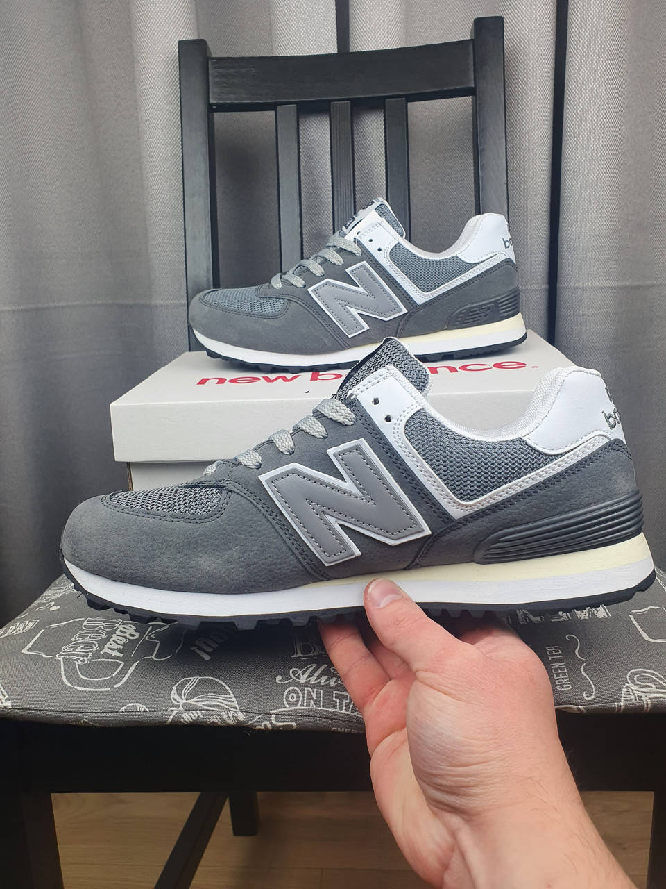 Весенние кроссовки мужские New Balance 574 Grey серые с белым замша сетка. Кроссы Нью Беланс 574 рефлективные, Серый
Весенние кроссовки мужские New Balance 574 Grey серые с белым замша сетка. Кроссы Нью Беланс 574 рефлективные, Серый