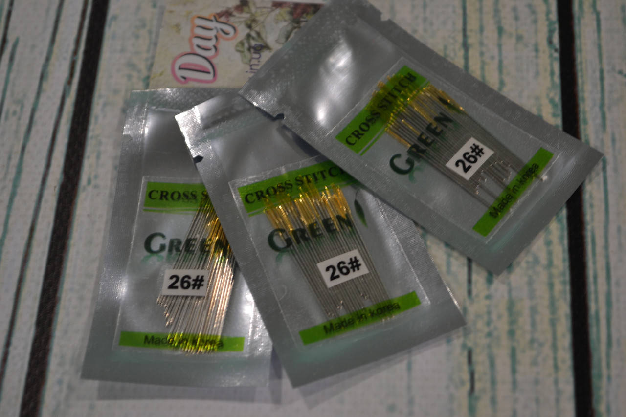 Иглы для вышивки гобеленовые Green №26 (25шт) 
Иглы для вышивки гобеленовые Green №26 (25шт)