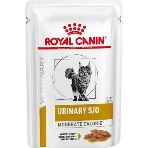 Влажный корм Royal Canin Urinary S/O Moderate Calorie при мочекаменной болезни у кошек, кусочки в соусе, 85 г
Влажный корм Royal Canin Urinary S/O Moderate Calorie при мочекаменной болезни у кошек, кусочки в соусе, 85 г