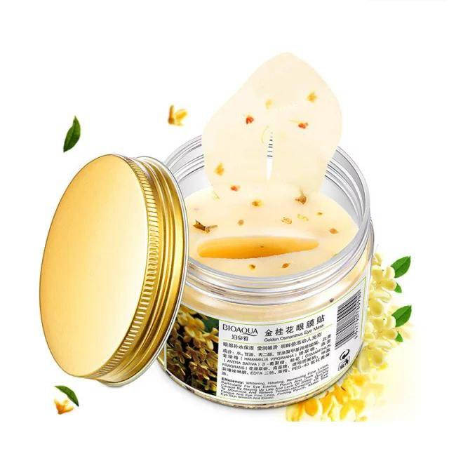 1021 - Патчи для кожи вокруг глаз с золотым османтусом Bioaqua Golden Osmanthus Eye Mask (140г/80шт)
1021 - Патчи для кожи вокруг глаз с золотым османтусом Bioaqua Golden Osmanthus Eye Mask (140г/80шт)