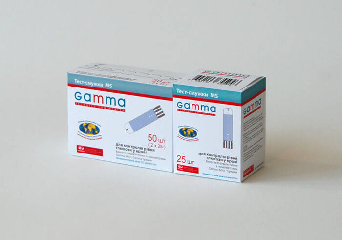 Тест-полоски Gamma MS 50, 50 шт.
Тест-полоски Gamma MS 50, 50 шт.