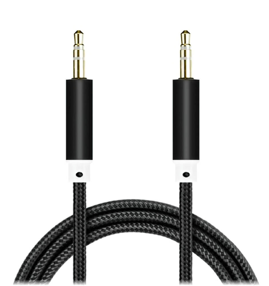 AUX кабель Черный с белым 95 см, mini jack 3.5 мм - mini jack 3.5 мм | провод аукс в машину (NS)
AUX кабель Черный с белым 95 см, mini jack 3.5 мм - mini jack 3.5 мм | провод аукс в машину (NS)