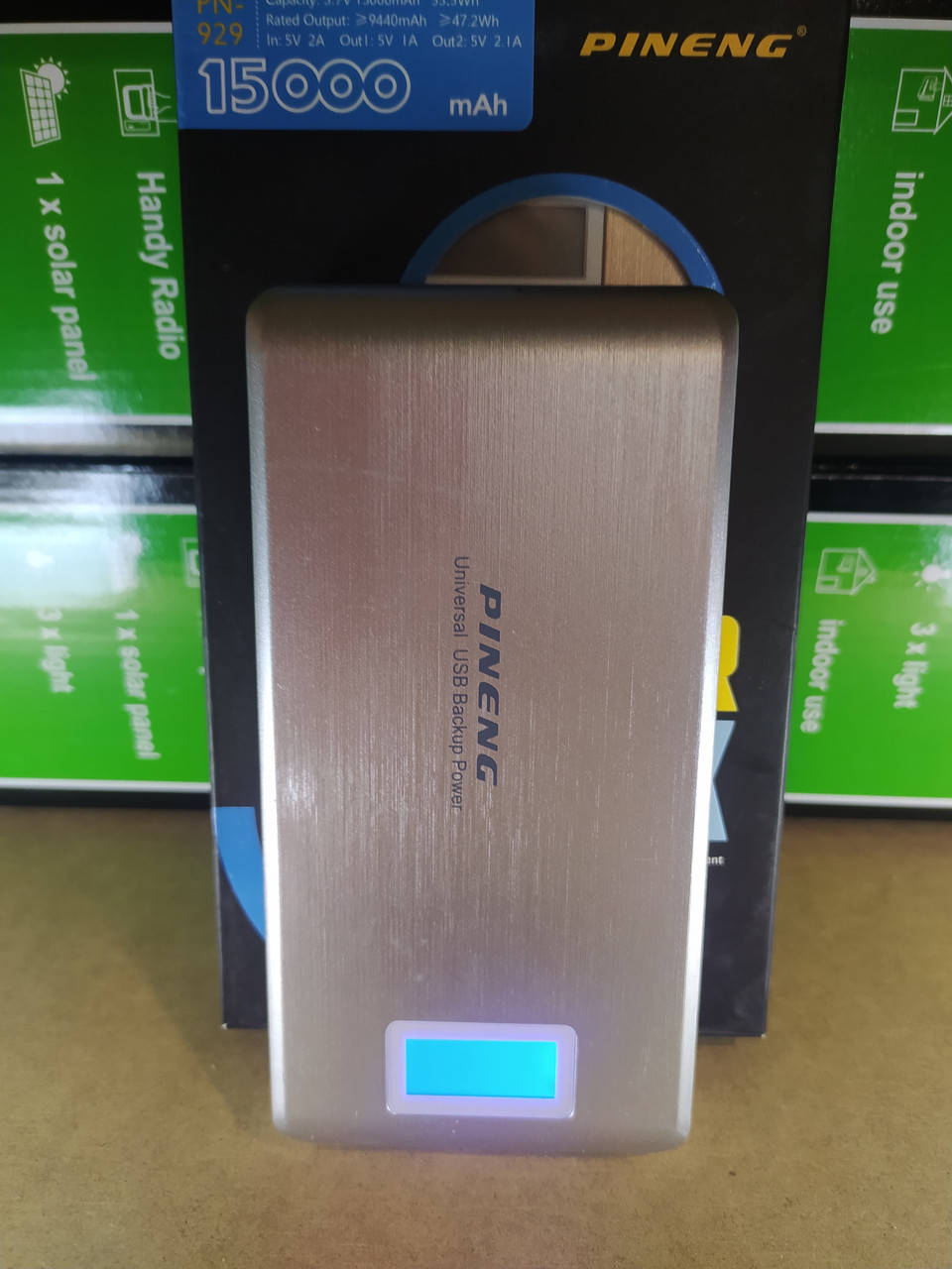 Power Bank PINENG PN-929 15000 mAh / Внешний аккумулятор / Повер Банк / Портативная зарядка
Power Bank PINENG PN-929 15000 mAh / Внешний аккумулятор / Повер Банк / Портативная зарядка