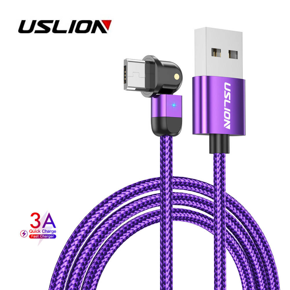 Поворотный Кабель micro USB - USB (2m) на 180° USLION US0133 Purple Провод для Быстрой Зарядки Смартфонов, Фиолетовый
Поворотный Кабель micro USB - USB (2m) на 180° USLION US0133 Purple Провод для Быстрой Зарядки Смартфонов, Фиолетовый