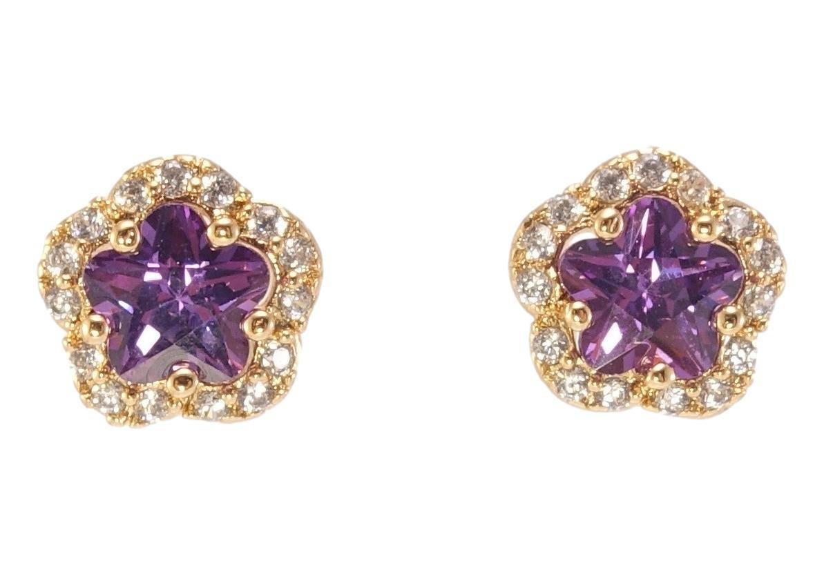 Серьги Xuping Позолота 18K гвоздики (пусеты) "Цветочки с сиреневым кристаллом и цирконием" ø 10мм
Серьги Xuping Позолота 18K гвоздики (пусеты) "Цветочки с сиреневым кристаллом и цирконием" ø 10мм