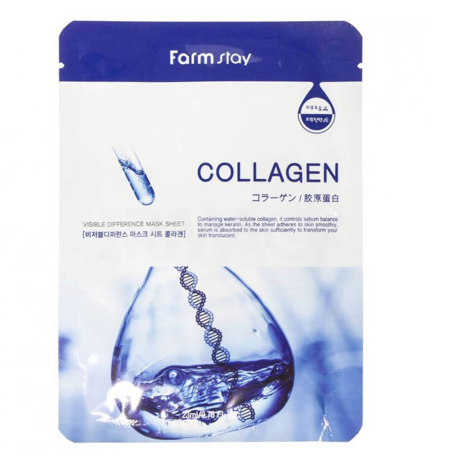 Тканевая маска для лица с коллагеном FarmStay Visible Difference Mask Sheet Collagen 23 ml
Тканевая маска для лица с коллагеном FarmStay Visible Difference Mask Sheet Collagen 23 ml
