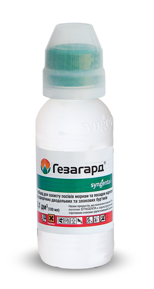 Гербіцид Гезагард 500 FW 100мл. Syngenta
Гербіцид Гезагард 500 FW 100мл. Syngenta