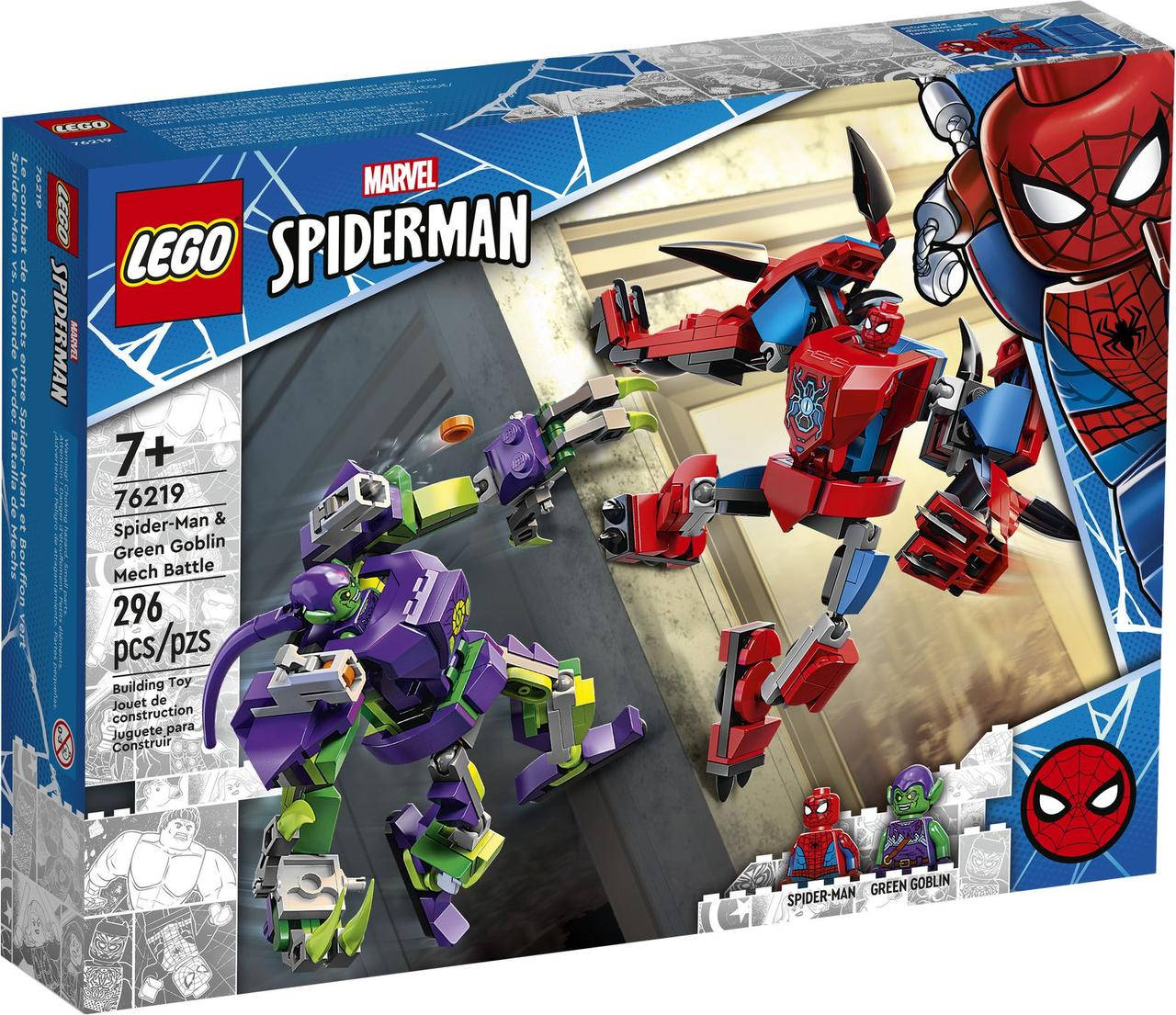 Конструктор Lego Marvel Битва роботов Человека-паука и Зелёного Гоблина 296 деталей (76219), Разные цвета
Конструктор Lego Marvel Битва роботов Человека-паука и Зелёного Гоблина 296 деталей (76219), Разные цвета