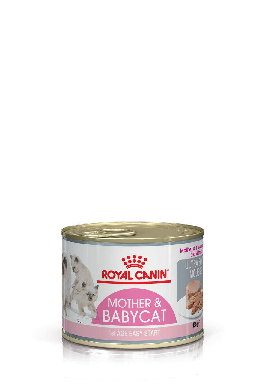 Корм влажный Royal Canin для беременных, кошек в период лактации и для котят мусс Mother & BABYCAT (wet) 195 g
Корм влажный Royal Canin для беременных, кошек в период лактации и для котят мусс Mother & BABYCAT (wet) 195 g