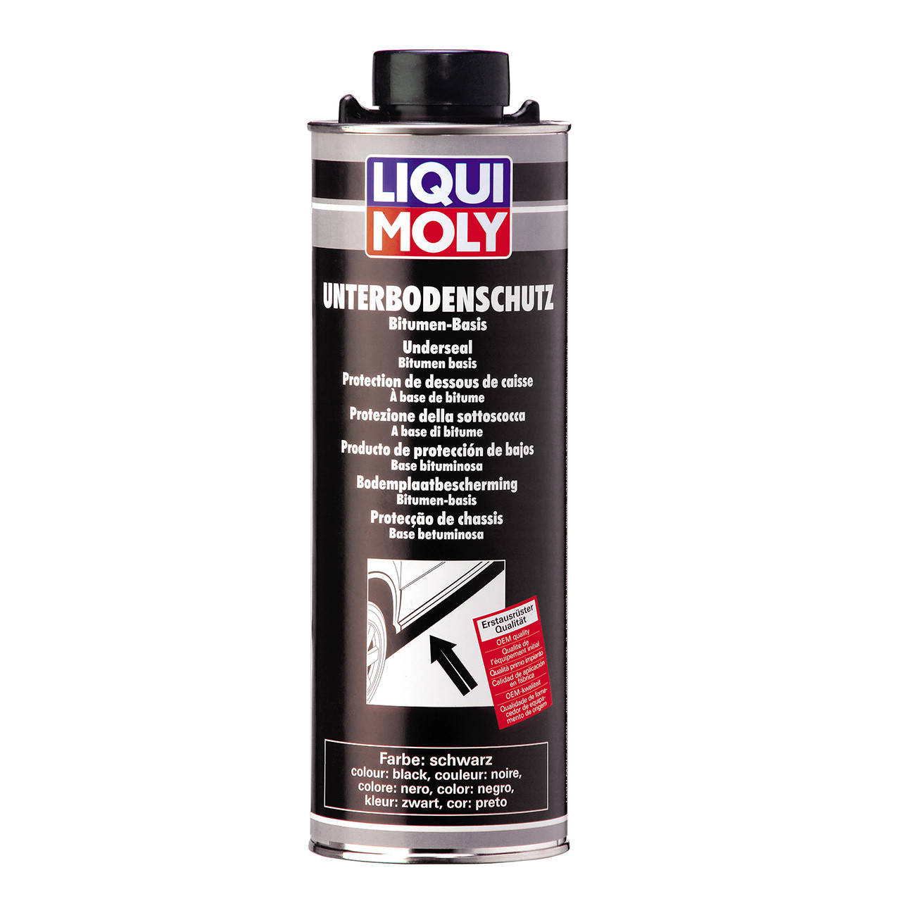 Антикоррозионная защита днища кузова черная Liqui Moly Unterbodenschutz (6112) 1л, Черный
Антикоррозионная защита днища кузова черная Liqui Moly Unterbodenschutz (6112) 1л, Черный