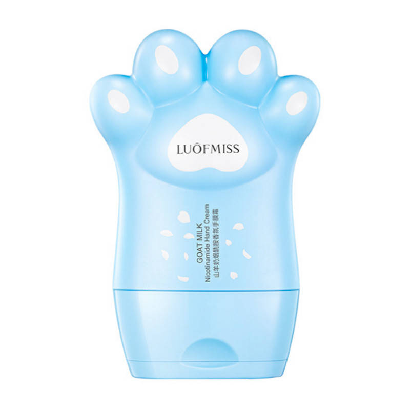 Крем для рук с экстрактом козьего молока и никотиновой кислотой LUOFMISS Goat Milk Nicotinamide Hand Cream
Крем для рук с экстрактом козьего молока и никотиновой кислотой LUOFMISS Goat Milk Nicotinamide Hand Cream