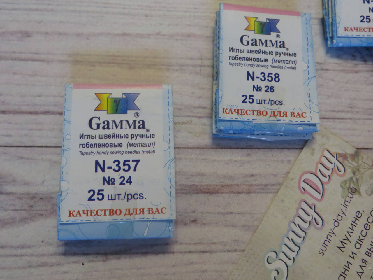 Иглы гобеленовые Gamma №24 
Иглы гобеленовые Gamma №24