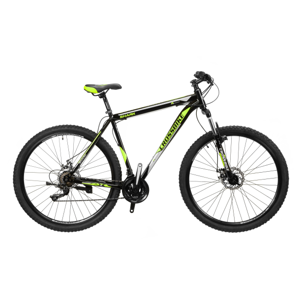CrossBike Велосипед CrossBike Shark 27.5" 17" Черный-Зеленый-Серый 
CrossBike Велосипед CrossBike Shark 27.5" 17" Черный-Зеленый-Серый