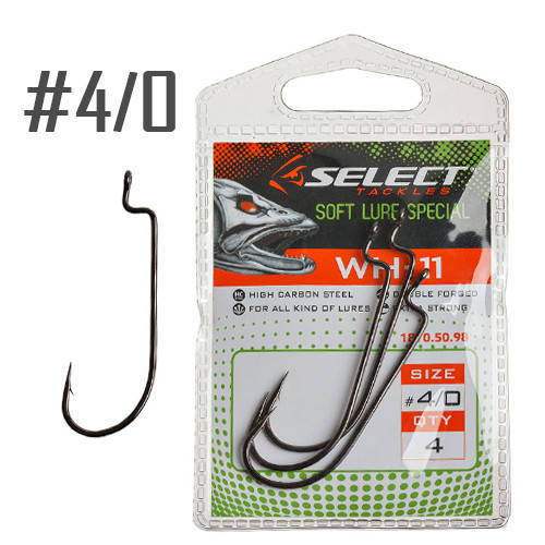 Крючок Офсетный Select WH-11 #4/0 (4 шт/уп)
Крючок Офсетный Select WH-11 #4/0 (4 шт/уп)