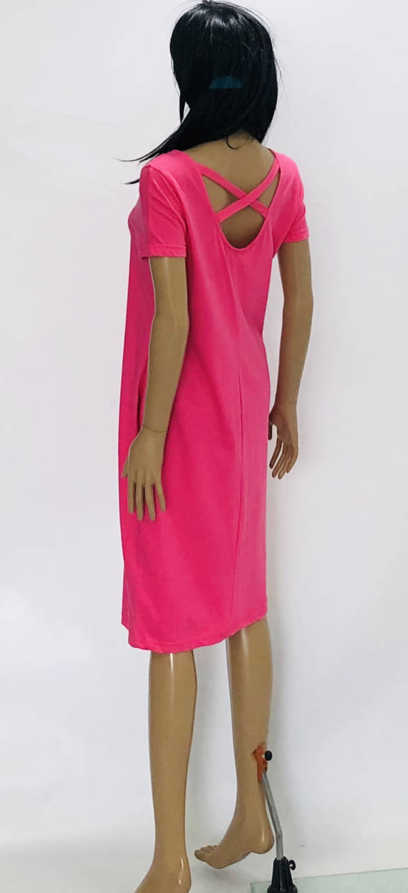 Трикотажное однотонное летние платье 56 
Трикотажное однотонное летние платье 56