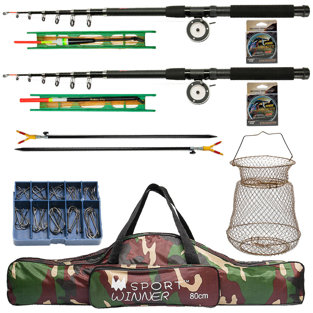 Большой набор для рыбалки удочка спиннинг телескопический Winner 4.5 м в сборе с чехлом полный комплект 012
Большой набор для рыбалки удочка спиннинг телескопический Winner 4.5 м в сборе с чехлом полный комплект 012
