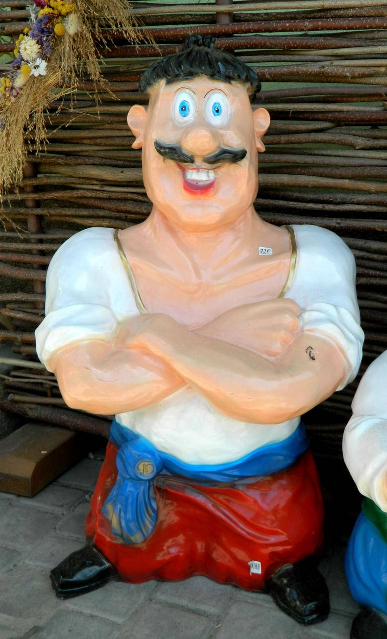 Садовая фигура Козак мультяшный 85см, Разные цвета 
Садовая фигура Козак мультяшный 85см, Разные цвета