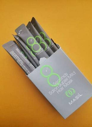Мягкая восстанавливающая маска для волос Masil 8 Seconds Salon Super Mild Hair Mask Green 8мл
Мягкая восстанавливающая маска для волос Masil 8 Seconds Salon Super Mild Hair Mask Green 8мл