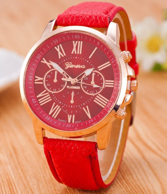 Часы Женева Geneva Римские цифры красные
Часы Женева Geneva Римские цифры красные