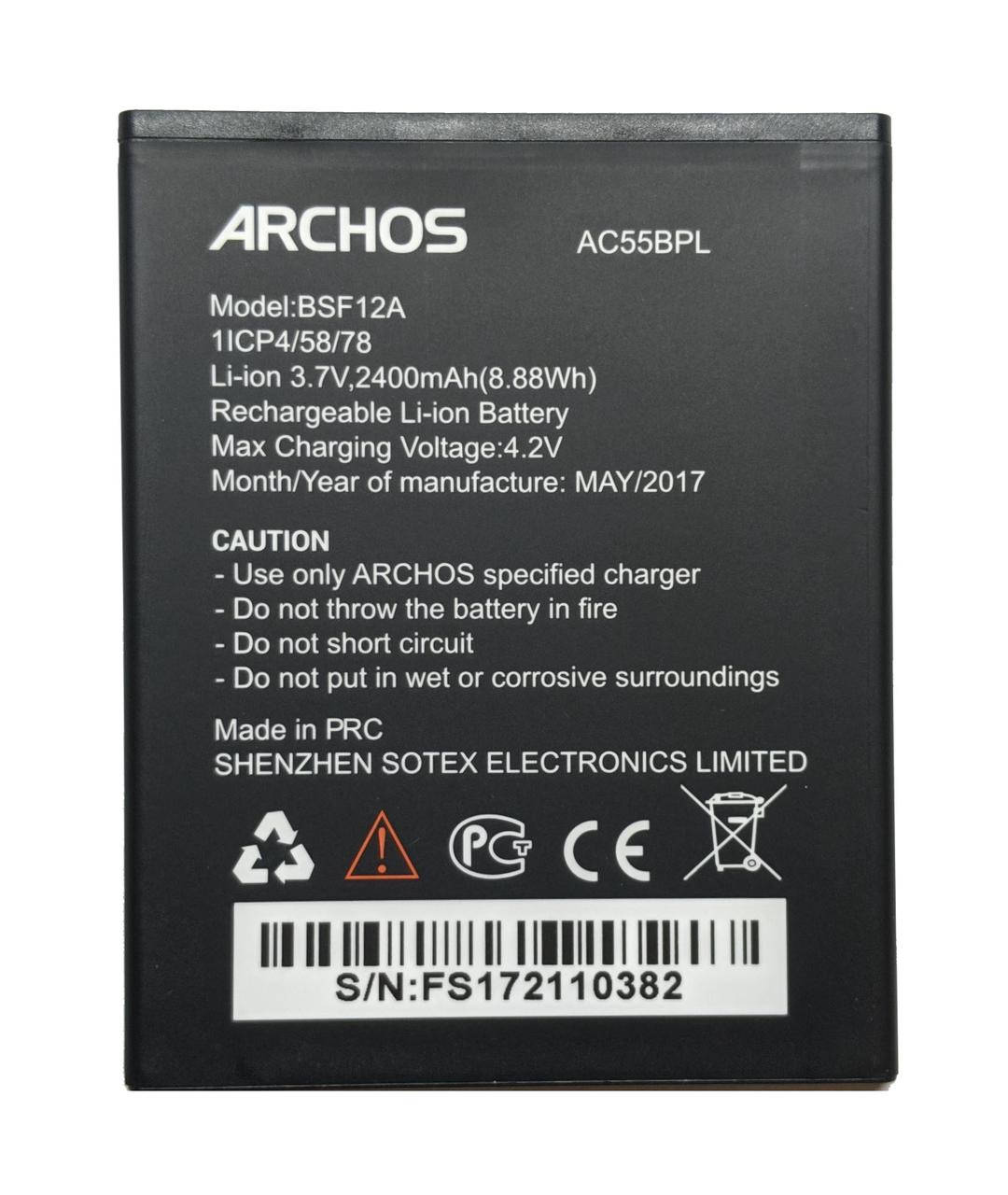 Аккумулятор Archos 55B Platinum AC55BPL BSF12A Батарея
Аккумулятор Archos 55B Platinum AC55BPL BSF12A Батарея