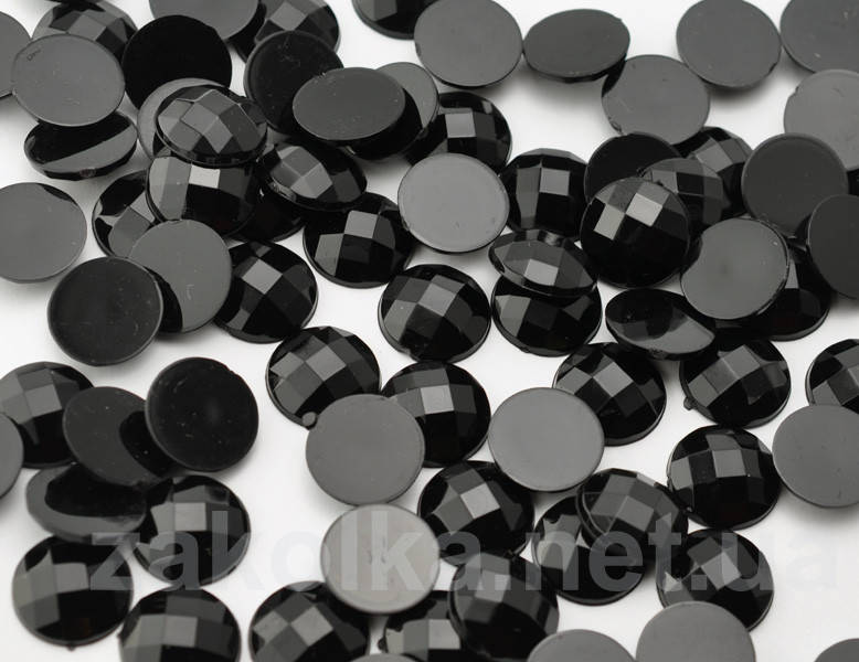 Камень клеевой 14мм черный
Камень клеевой 14мм черный