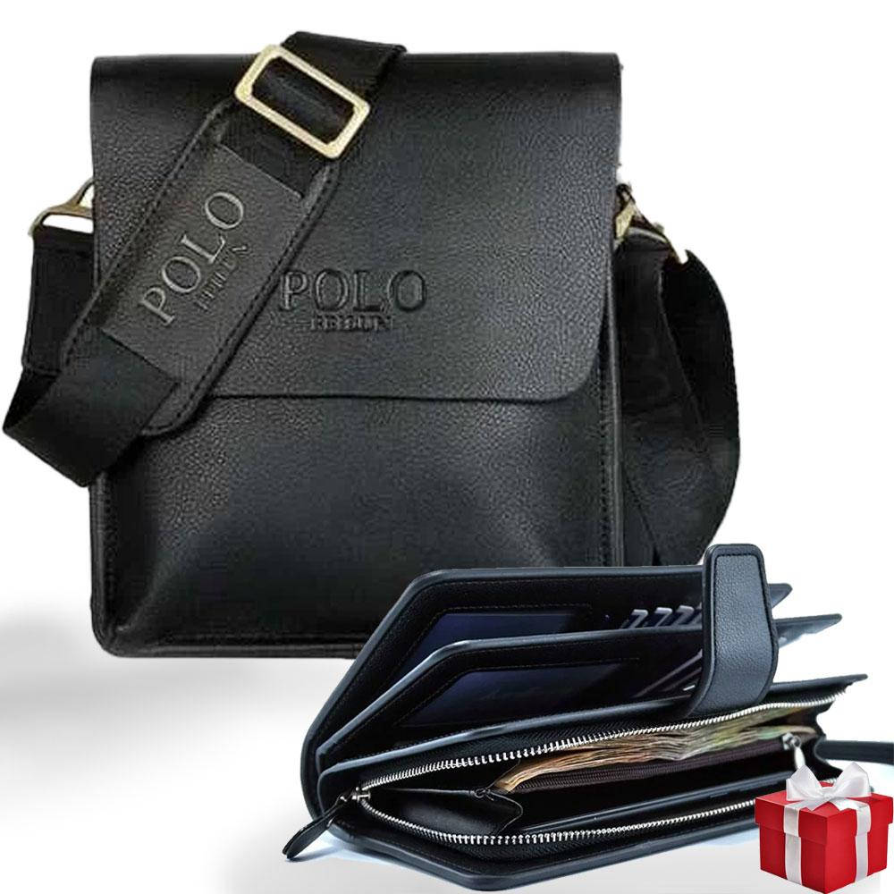 Мужская сумка из PU-кожы Polo Videng 24x21x7 + Подарок Кошелек Baellerry Business / Сумка Polo через плечо, Черный
Мужская сумка из PU-кожы Polo Videng 24x21x7 + Подарок Кошелек Baellerry Business / Сумка Polo через плечо, Черный