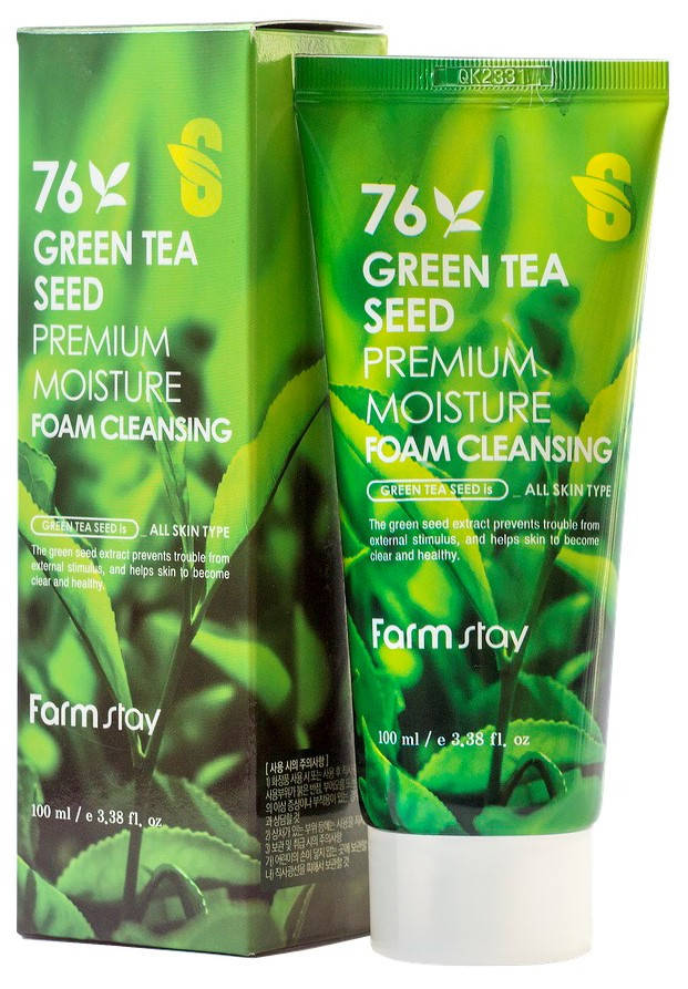 Пенка очищающая с семенами зеленого чая FarmStay Green Tea Seed Premium Moisture Foam Cleansing 100 мл
Пенка очищающая с семенами зеленого чая FarmStay Green Tea Seed Premium Moisture Foam Cleansing 100 мл