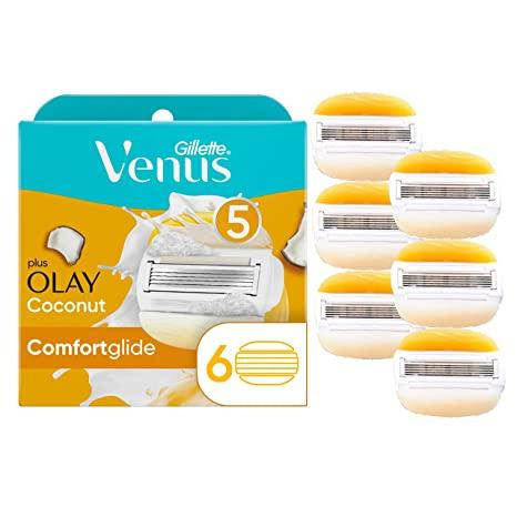 Сменные кассеты для бритвенных лезвий Gillette Venus ComfortGlide для женщин, 6 штук, с ароматом кокоса Olay
Сменные кассеты для бритвенных лезвий Gillette Venus ComfortGlide для женщин, 6 штук, с ароматом кокоса Olay
